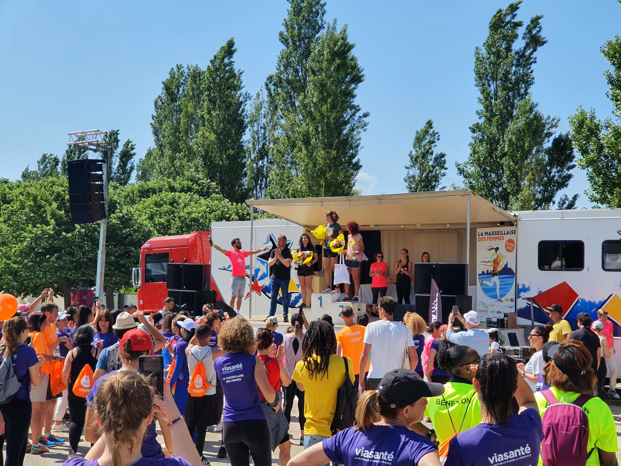 Podium de la Marseillaise des femmes 2022