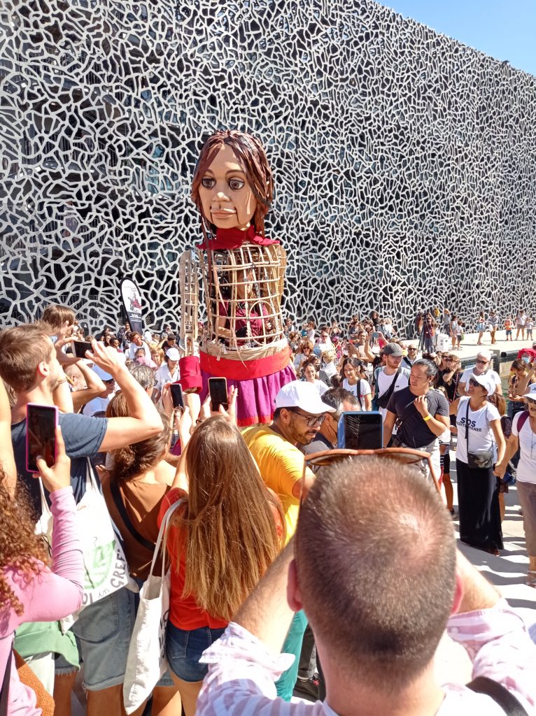 Arrivée de la petit Amal au Mucem