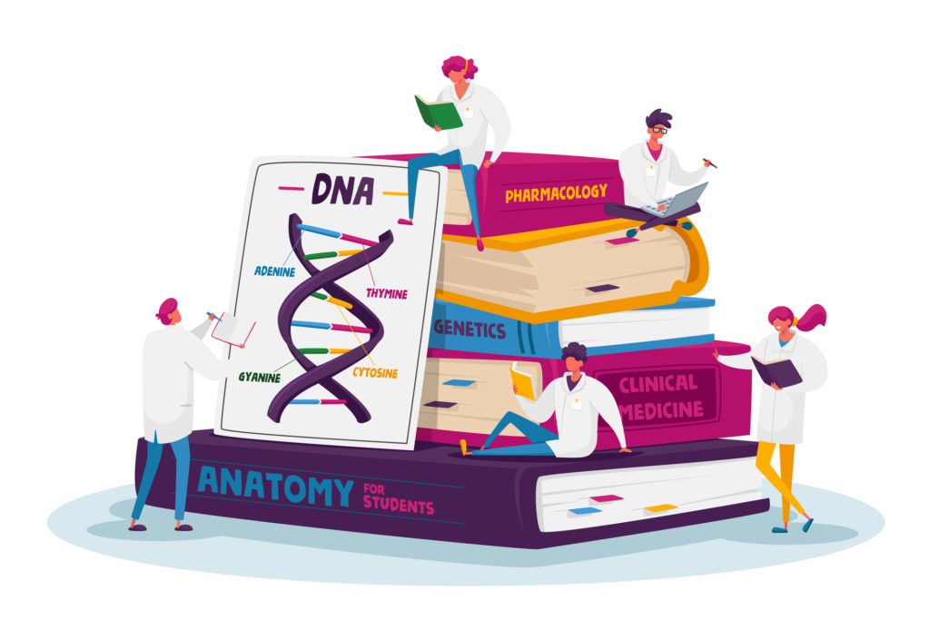 Illustration études de biologie / chimie / médecine